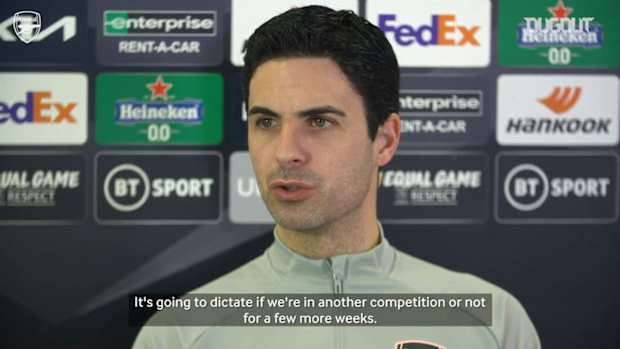 Arteta on 'final' against Benfica and Aubameyang